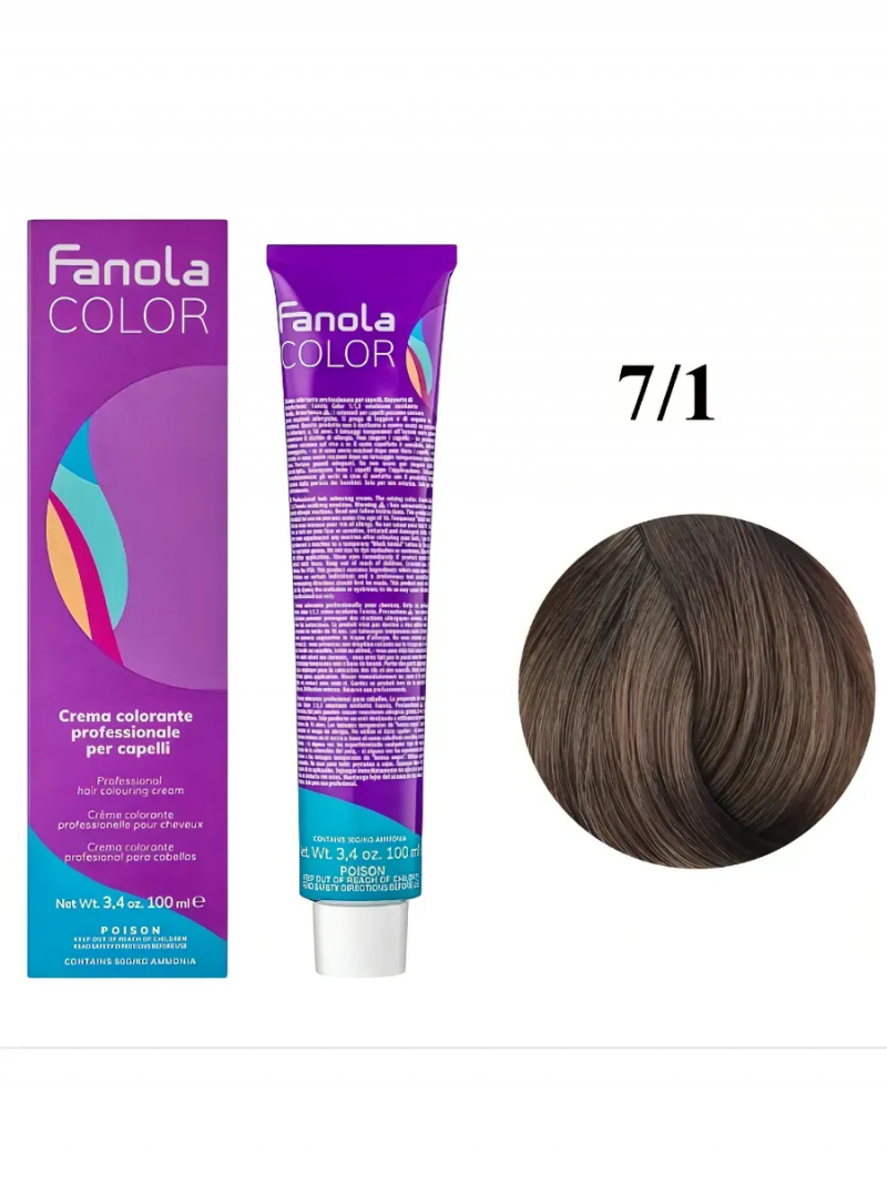 7.1 Fanola Фанола Крем-краска для волос 100 мл.