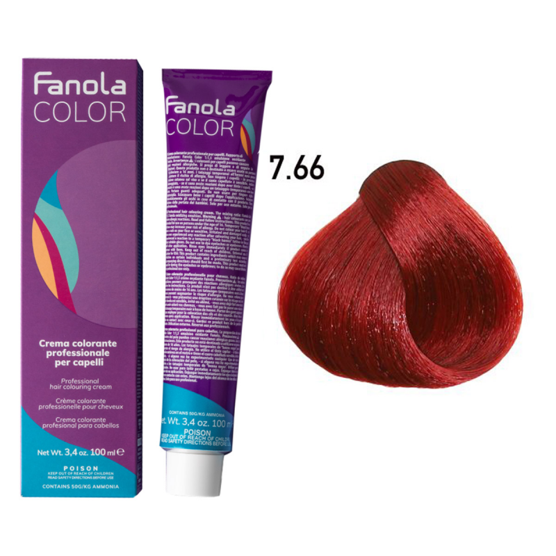 7.66 Fanola Фанола Крем-краска для волос 100 мл.