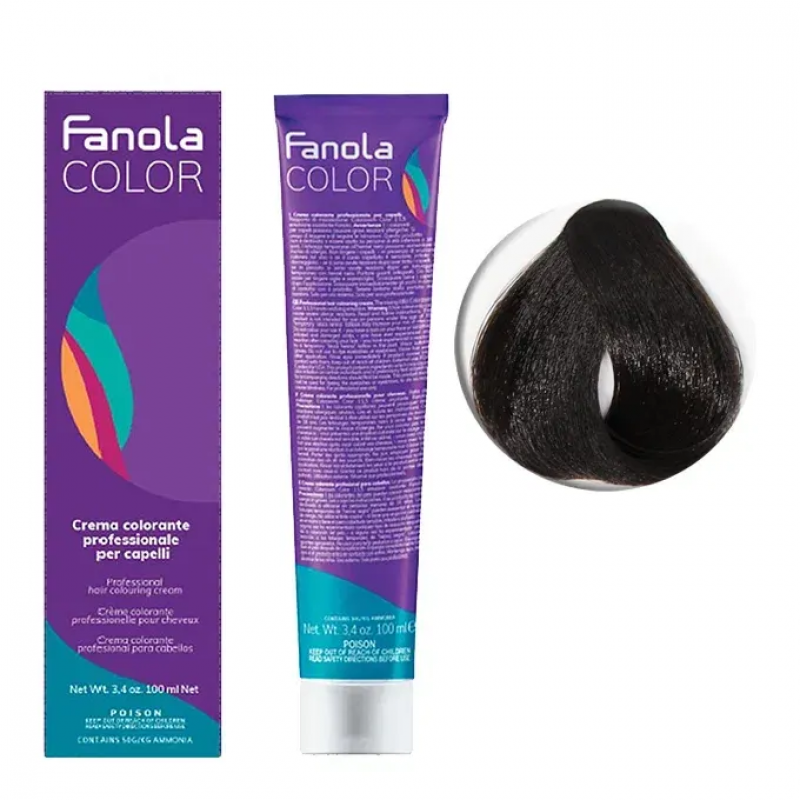 4.00 Fanola Фанола Крем-краска для волос 100 мл.