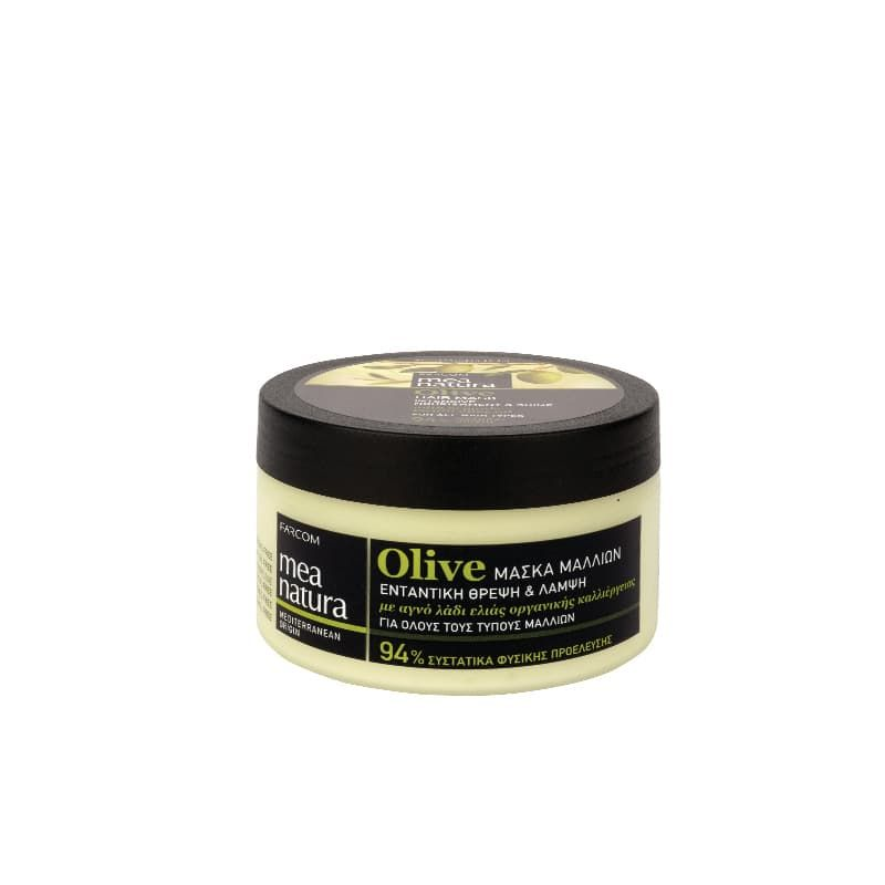 Farcom Фарком MEA NATURA Olive Питательная маска с оливковым маслом для всех типов волос 250 мл.
