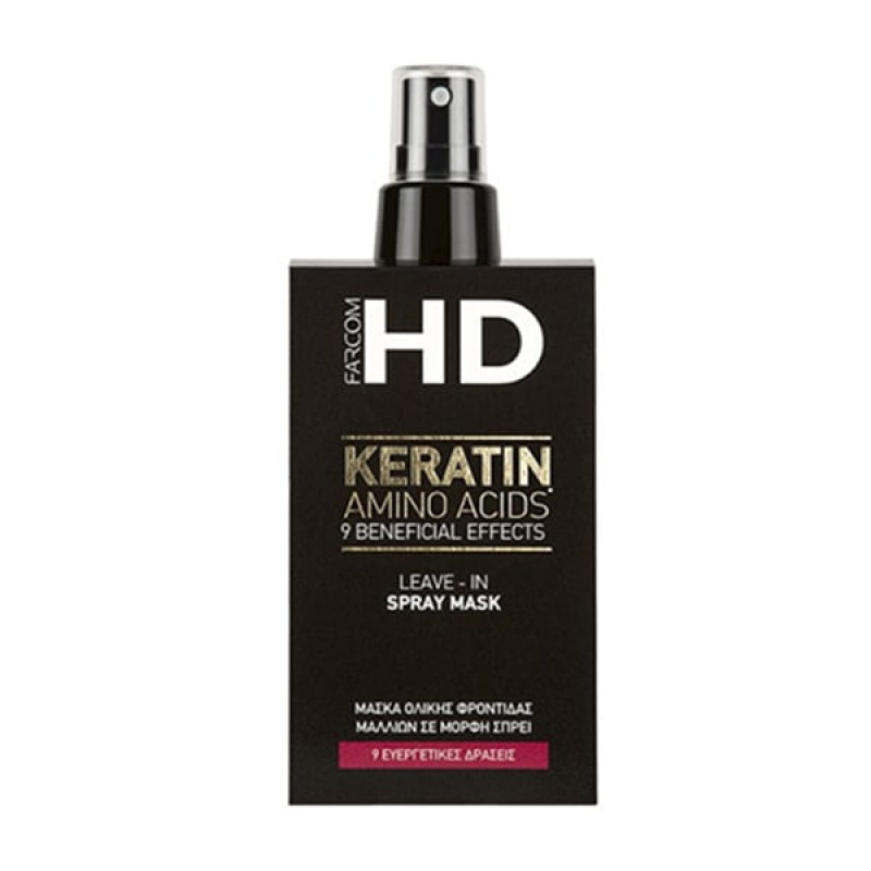 FARCOM Фарком HD KERATIN Несмываемая маска-спрей для волос 9 в 1, 150 мл