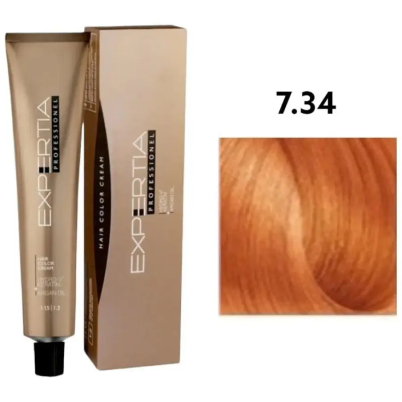 7.34 FARCOM Фарком EXPERTIA PROFESSIONEL Крем-краска для волос/Hair Color Cream, 100 мл
