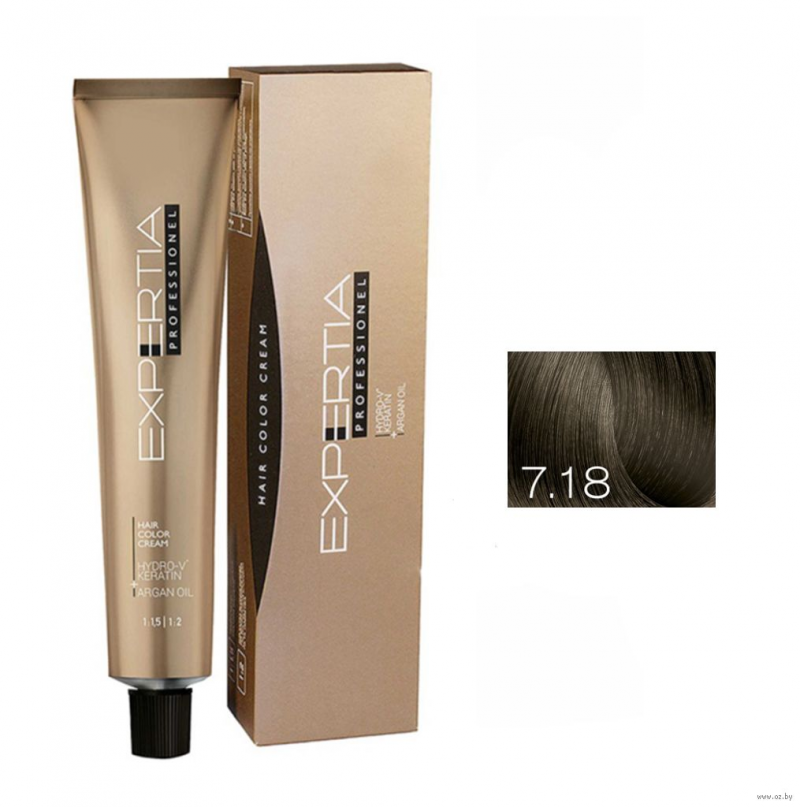 7.18 FARCOM Фарком EXPERTIA PROFESSIONEL Крем-краска для волос/Hair Color Cream, 100 мл