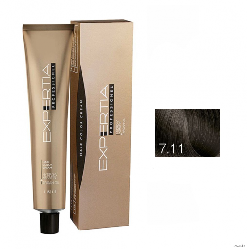 7.11 FARCOM Фарком EXPERTIA PROFESSIONEL Крем-краска для волос/Hair Color Cream, 100 мл