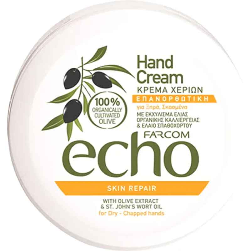 FARCOM Фарком ECHO SKIN REPAIR Восстанавливающий крем д/очень сухой кожи рук с экстракт оливы 200 мл