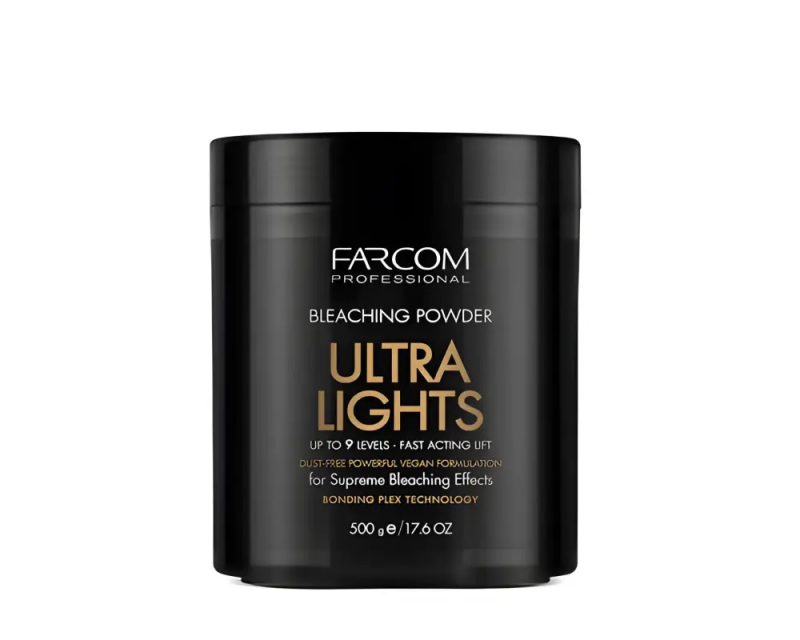 Farcom Фарком Professional Пудра для волос Обесцвечивающая Ultra Lights, 500 гр