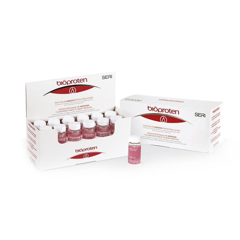 Farcom Фарком Professional Seri Bioproten Кератиновый лосьон для защиты цвета окрашенных волос 12*10 мл.