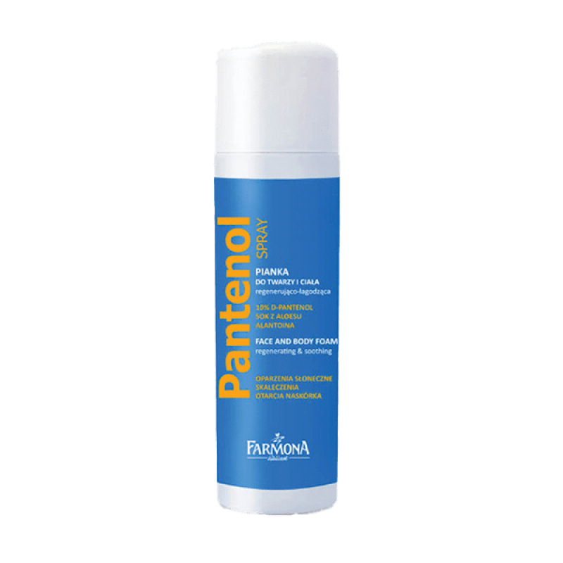 Farmona Фармона PANTHENOL Пенка для лица и тела регенерирующе-успокаивающая/аэрозоль 150 мл.