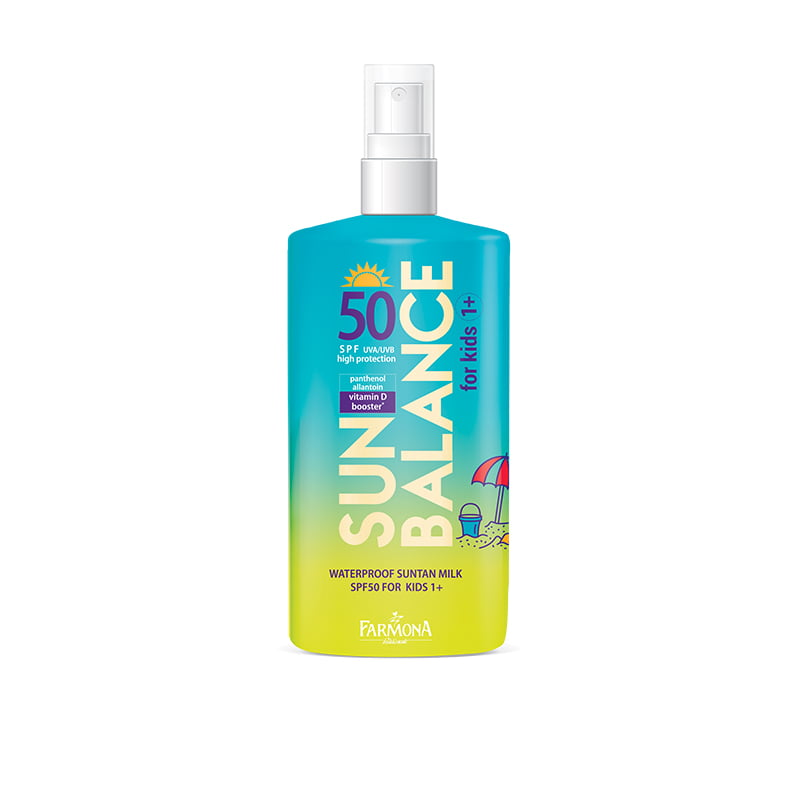 FARMONA Фармона SUN BALANCE Водостойкое молочко для загара для детей 1+ SPF 50, 150мл