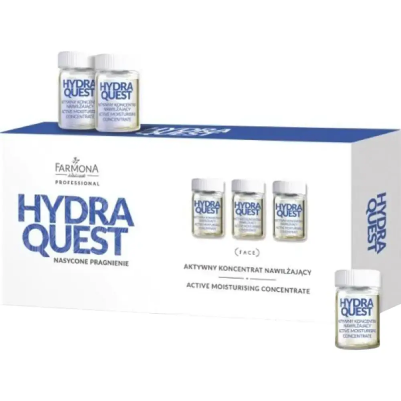 Farmona Фармона Hydra Quest Активный увлажняющий концентрат для лица, шеи и декольте 10*5 мл.