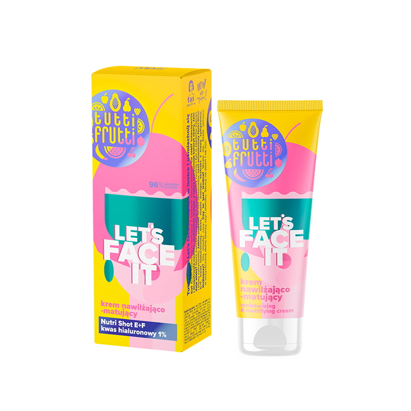 Farmona Фармона Tutti Frutti Let's Face It Увлажняющий и матирующий крем для лица, 50 мл
