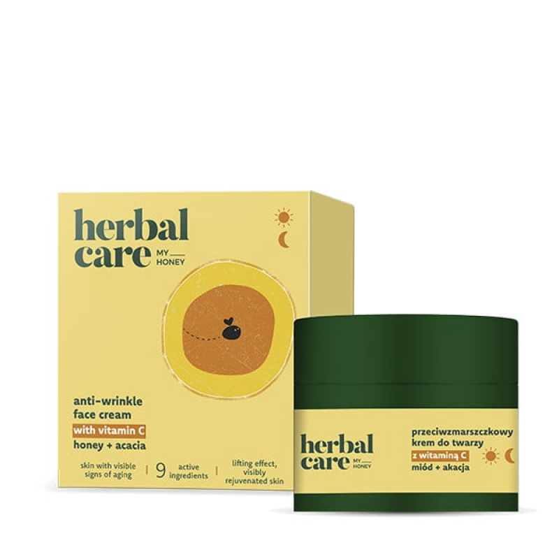 Farmona Фармона HERBAL CARE MY HONEY крем для лица против морщин с витамином С Мед + Акация, 50 мл