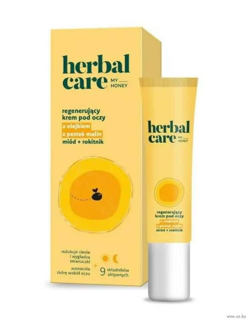 Farmona Фармона HERBAL CARE MY HONEY регенерирующий крем для глаз с маслом семян малины Мед + Облепиха, 15 мл