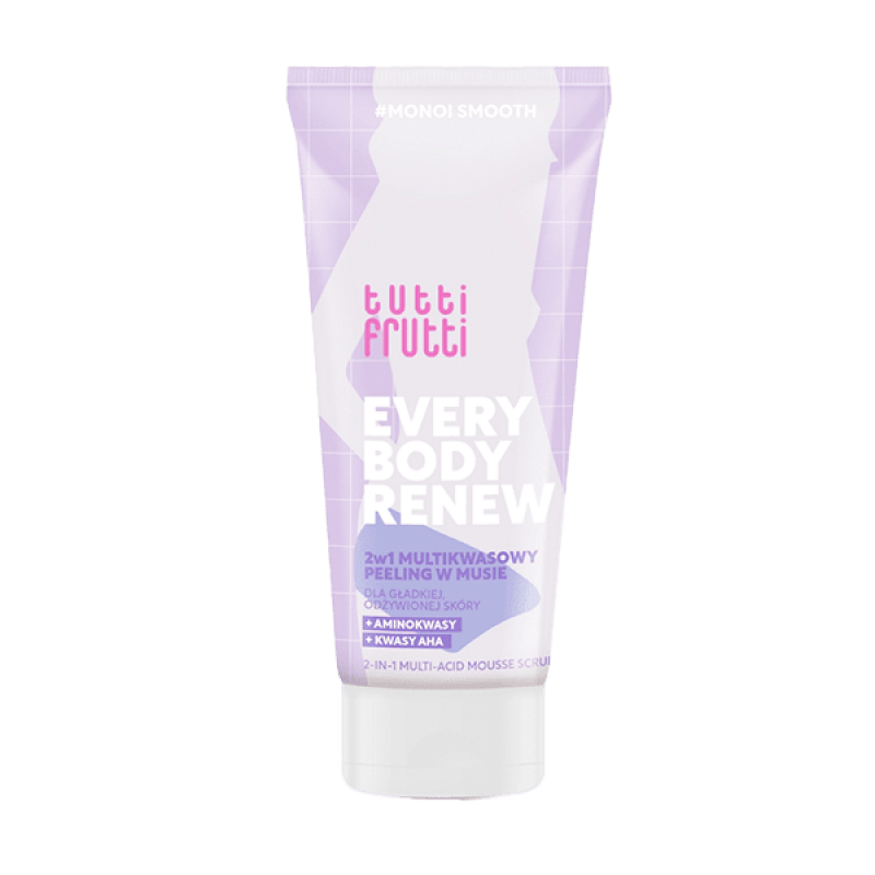 Farmona Фармона TUTTI FRUTTI EVERYBODY RENEW 2-in-1 Мультикислотный пилинг-мусс для тела, 200мл