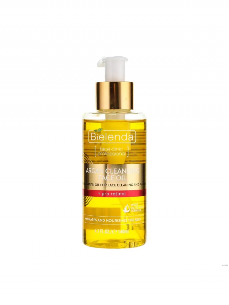 BIELENDA Биленда ARGAN CLEANSING FACE OIL Гидрофильное масло для умывания с про-ретинолом 140 мл