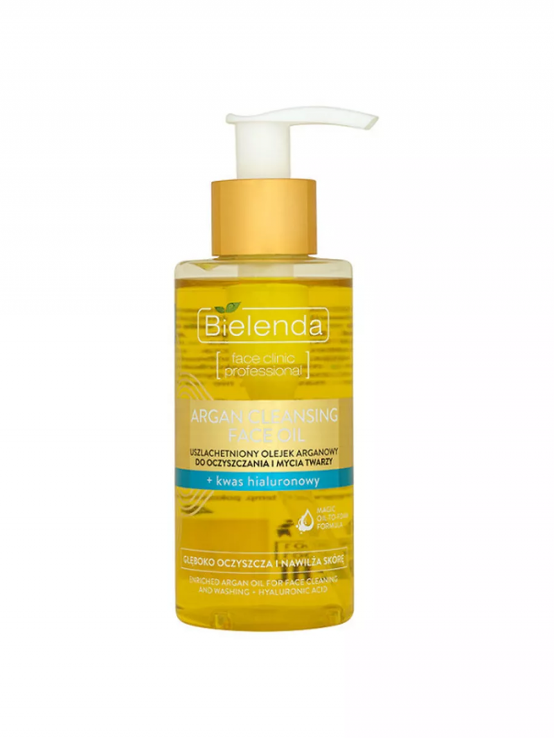 BIELENDA Биленда ARGAN CLEANSING FACE OIL Гидрофильное масло д/умывания с гиалуроновой кислотой 140 мл