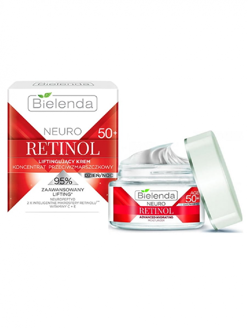 BIELENDA Биленда NEURO RETINOL Подтягивающий крем против морщин 50+ дневной/ночной, 50 мл