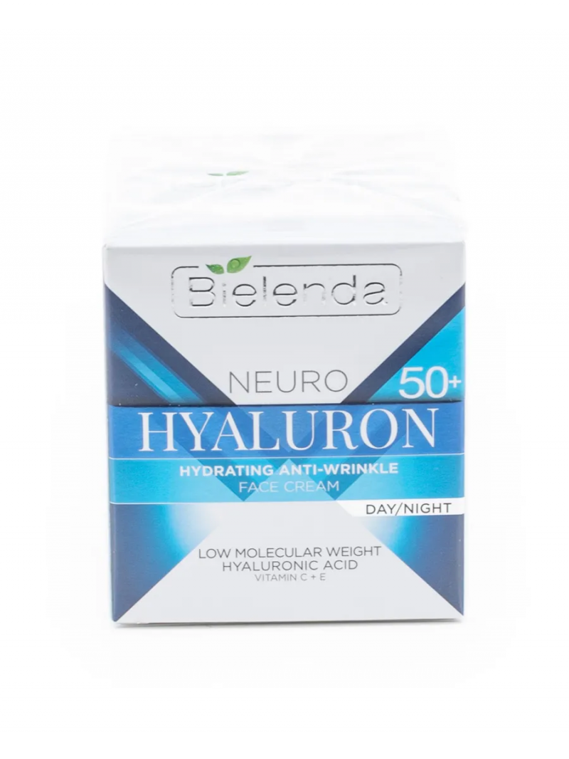 BIELENDA Биленда NEURO HYALURON Увлажняющий антивозрастной крем для лица 50+, 50 мл