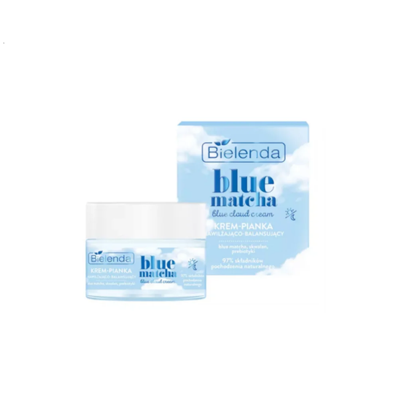 BIELENDA Биленда BLUE MATCHA Blue Cloud Cream - крем увлажняющий балансирующий, 50 мл