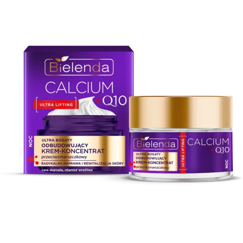 BIELENDA Биленда CALCIUM + Q10 Ультрабогатый восстанавливающий крем - концентрат п/морщин ночь 50 мл