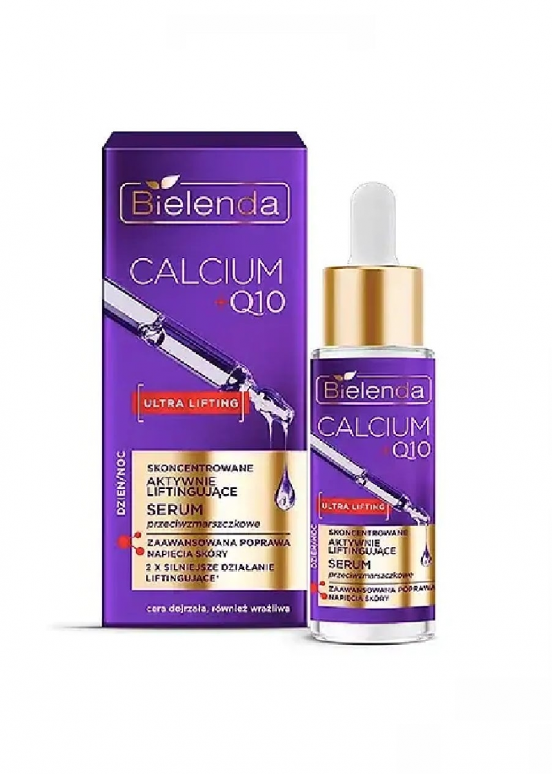BIELENDA Биленда CALCIUM + Q10 Концентрированная активно-лифтинговая сыворотка п/морщин день/ночь, 30мл