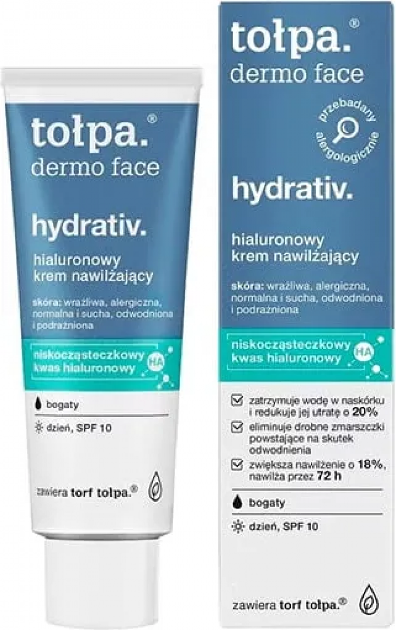 TOLPA Толпа DERMO FACE HYDRATIV увлажняющий крем SPF10, 40 мл