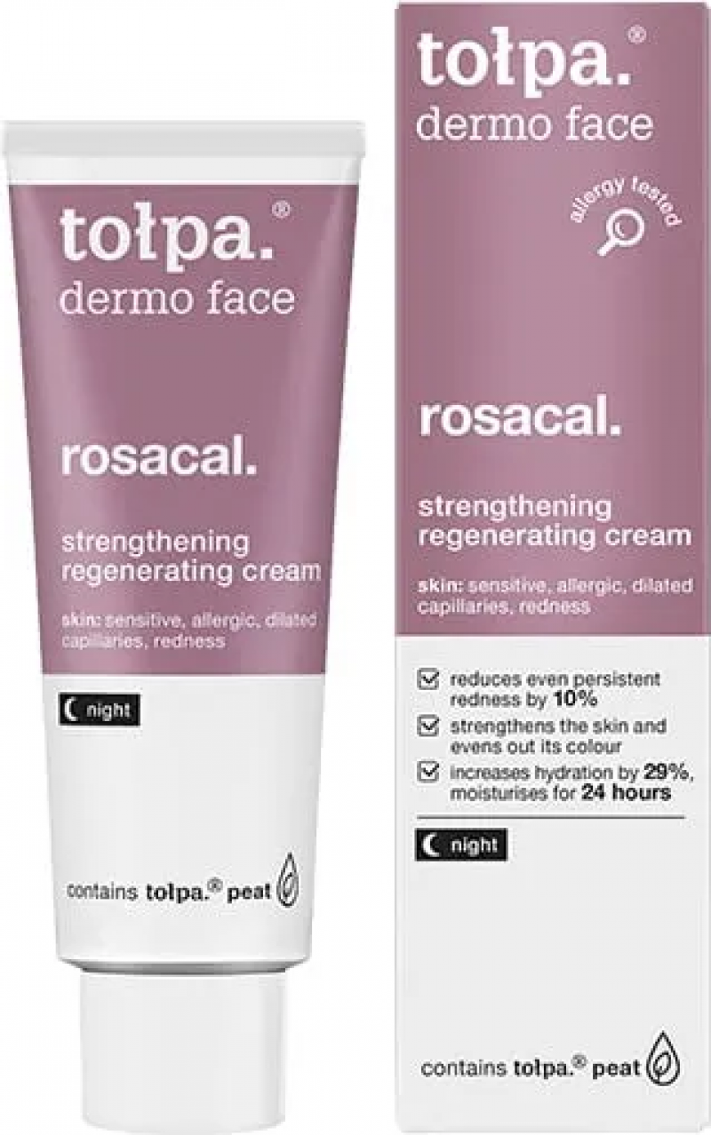 TOLPA Толпа DERMO FACE ROSACAL укрепляющий регенерирующий крем ночной, 40 мл