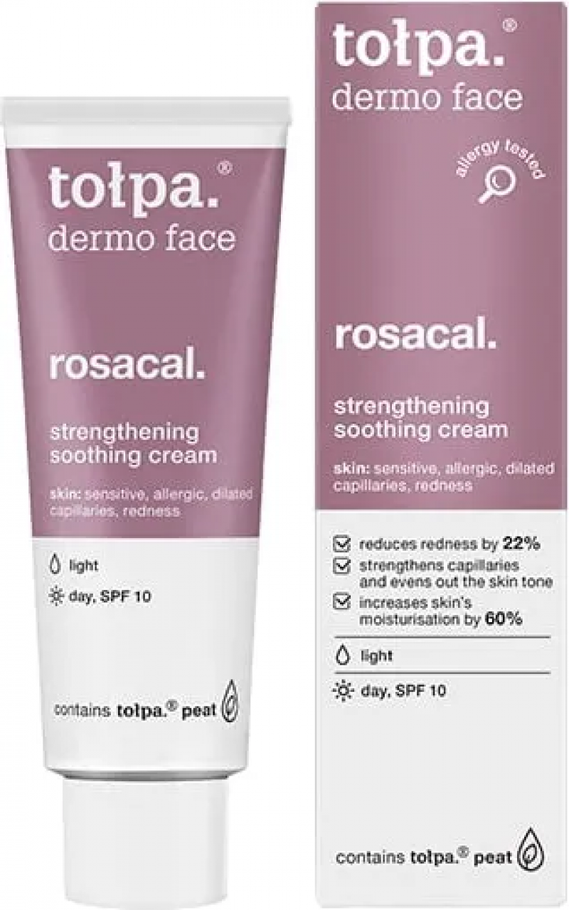 TOLPA Толпа DERMO FACE ROSACAL укрепляющий успокаивающий крем дневной SPF10, 40 мл
