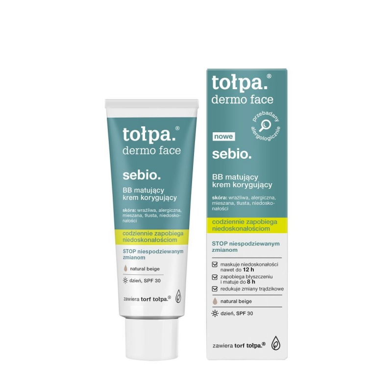 TOLPA Толпа DERMO FACE SEBIO BB матирующий корректирующий крем, 40 мл