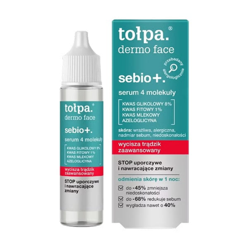 TOLPA Толпа DERMO FACE SEBIO MAX EFFECT 4-молекульная сыворотка, 20 мл