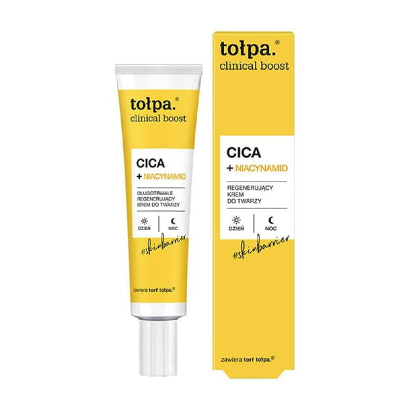 TOLPA Толпа CLINICAL BOOST CICA+ ниацинамид длительный восстанавливающий крем для лица, 40 мл