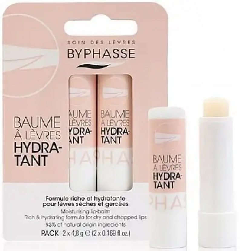 BYPHASSE Байфаз Увлажняющий бальзам для губ (2 Х4,8г)