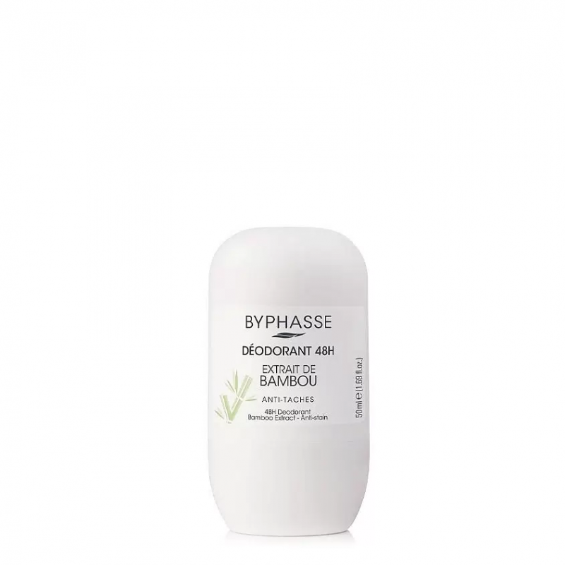 BYPHASSE Байфаз Шариковый дезодорант-антиперспирант Bamboo Extract 48H с экстрактом бамбука 50 мл