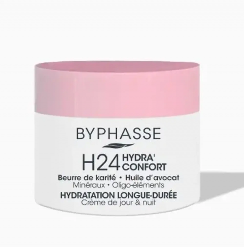BYPHASSE Байфаз Увлажняющий крем для лица HYDRA CONFORT 24H, день/ночь, 60 мл