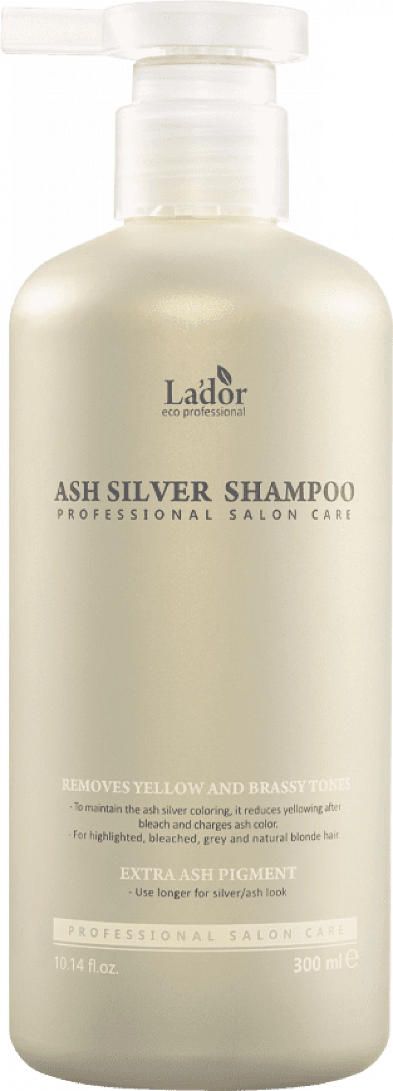 Шампунь для обесцвеченных волос La'dor (Ладор) Ash Silver Shampoo (300мл)