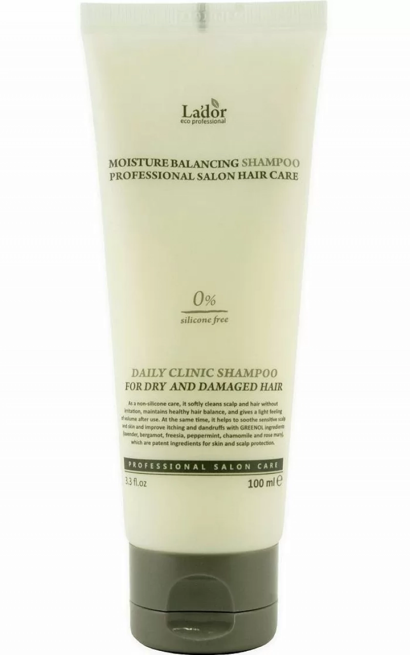 Увлажняющий бессиликоновый шампунь La'dor (Ладор) Moisture Balancing Shampoo (100мл)