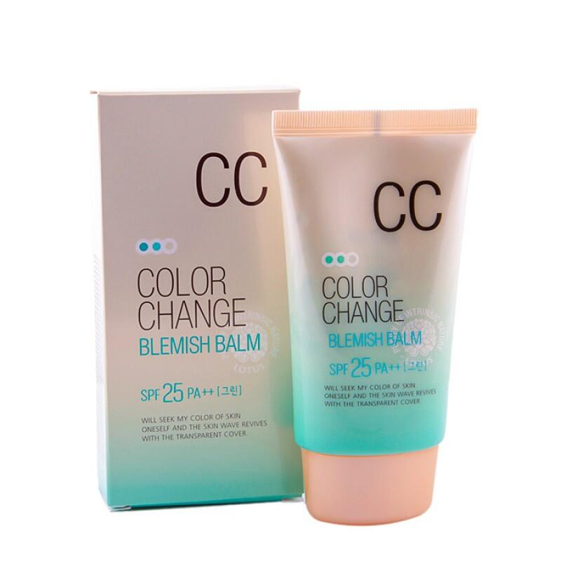 СС крем для лица Welcos/Велкос CC Cream Color Change Blemish Balm SPF 25 PA++ (50мл)