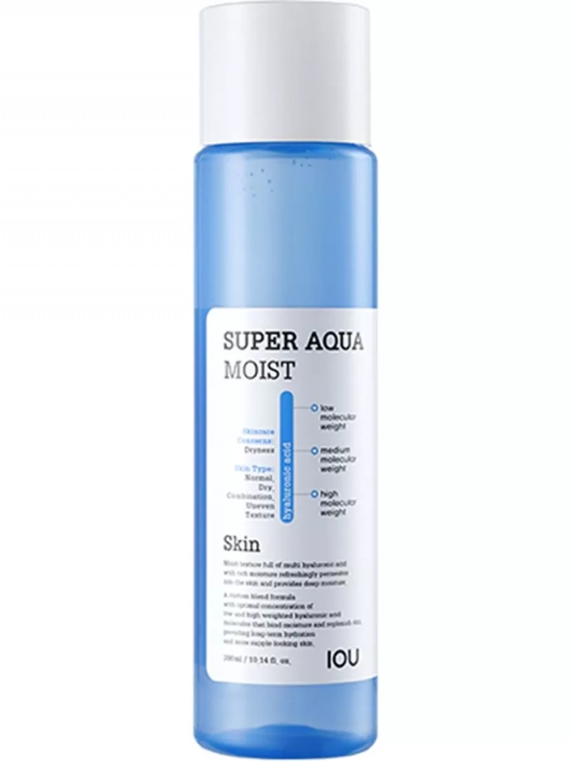 Увлажняющий тоник для лица Welcos/Велкос IOU Super Aqua Moist Skin (300мл)