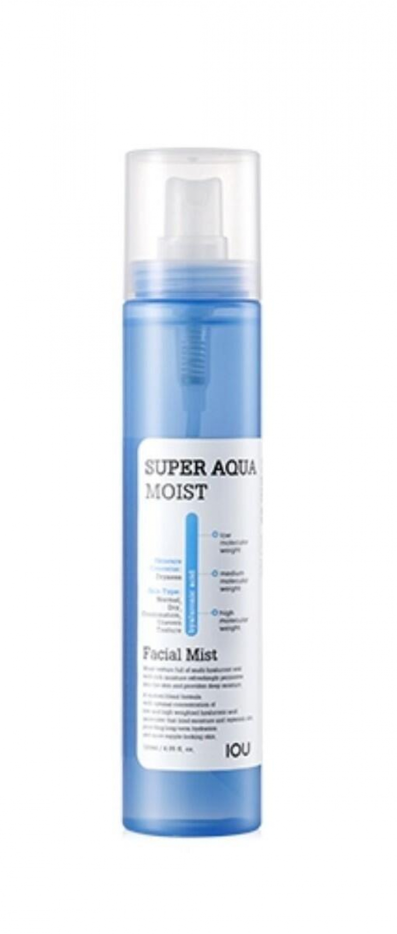Спрей-мист для лица увлажняющий Welcos/Велкос IOU Super Aqua Moist Facial Mist (120мл)