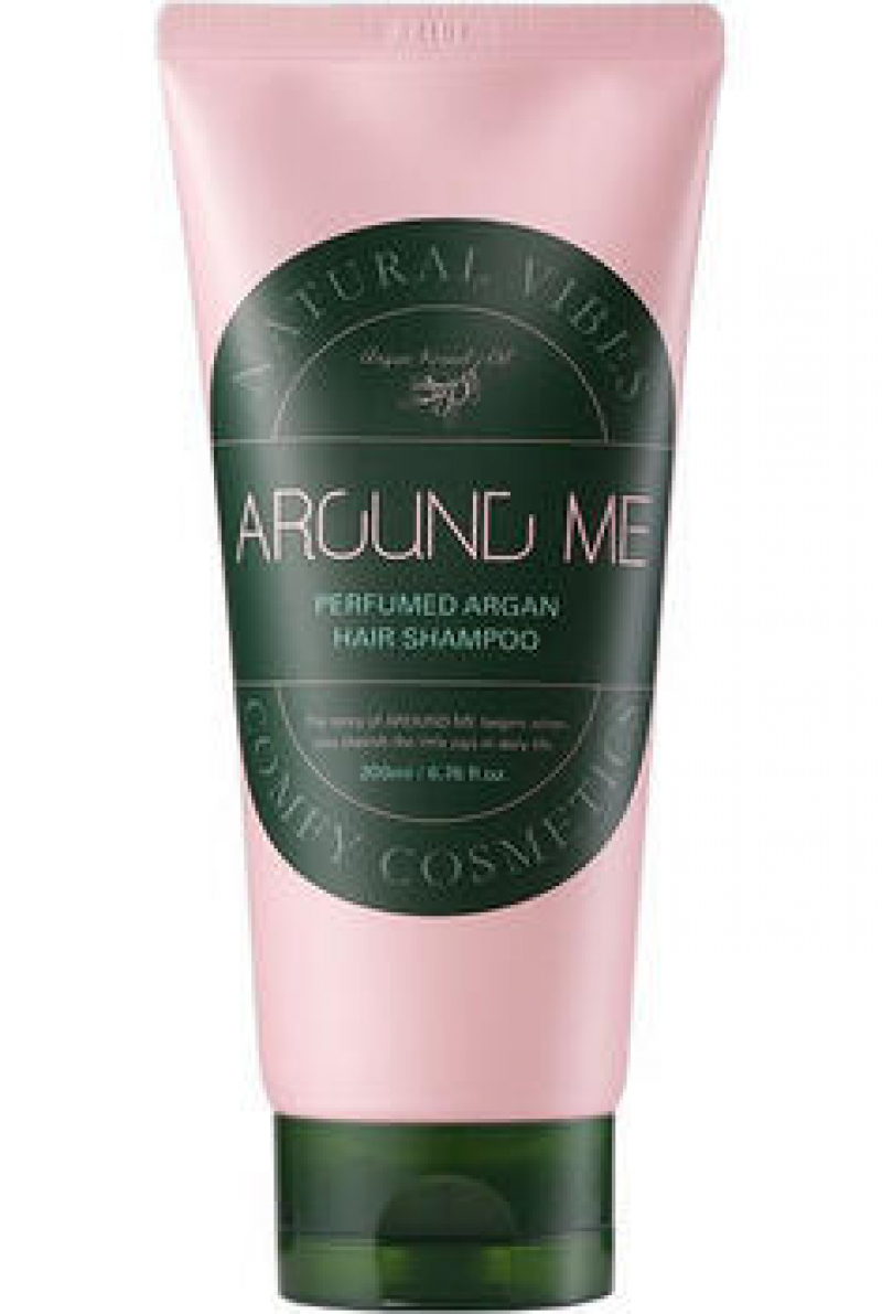 Парфюмированный шампунь для волос с маслом арганы Welcos/Велкос Around Me Perfumed Argan Hair Shampoo (200мл)