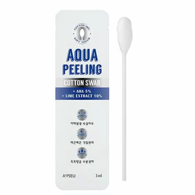 Пилинг лица на ватной палочке A'Pieu Aqua Peeling Cotton Swab Mild (3мл)