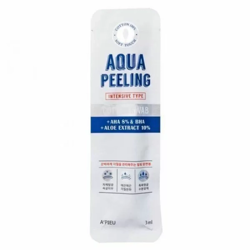 Пилинг лица на ватной палочке A'Pieu Aqua Peeling Cotton Swab Intensive (3мл)