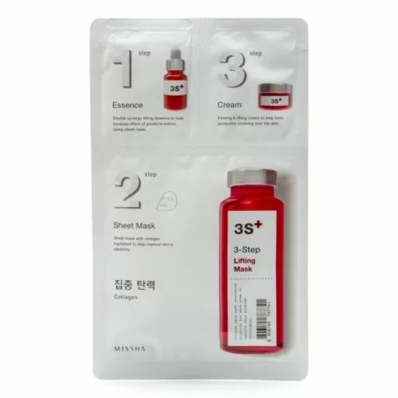 Подтягивающая маска для лица Missha (Миша) 3-Step Lifting Mask (1,5*1,5*25г)