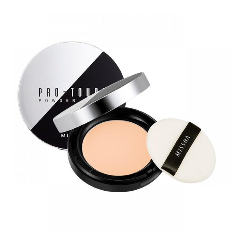 Компактная пудра для лица Missha/Миша Pro-Touch Powder Pact SPF 25/PA++ (No.21/Light Beige) (10гр)