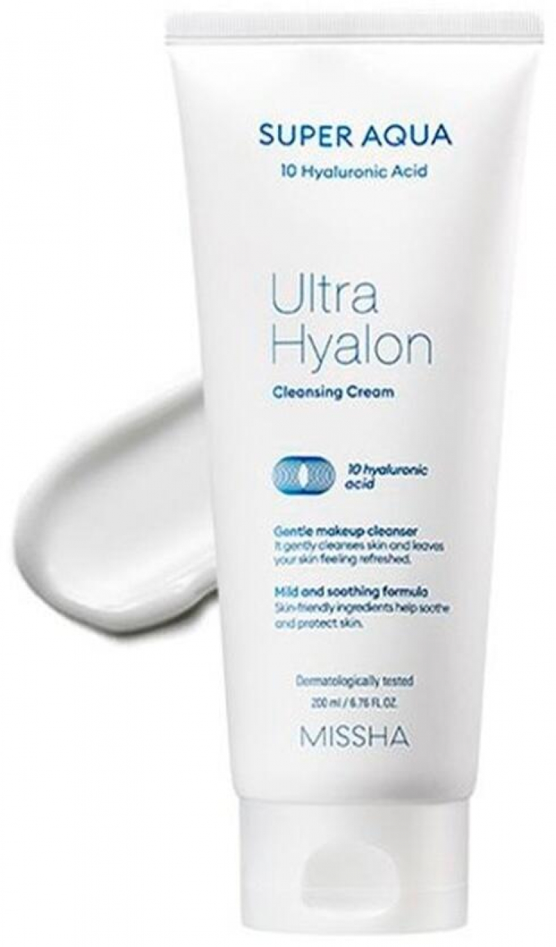 Очищающий крем для лица Missha/Миша Super Aqua Ultra Hyalron Cleansing Cream (200мл)