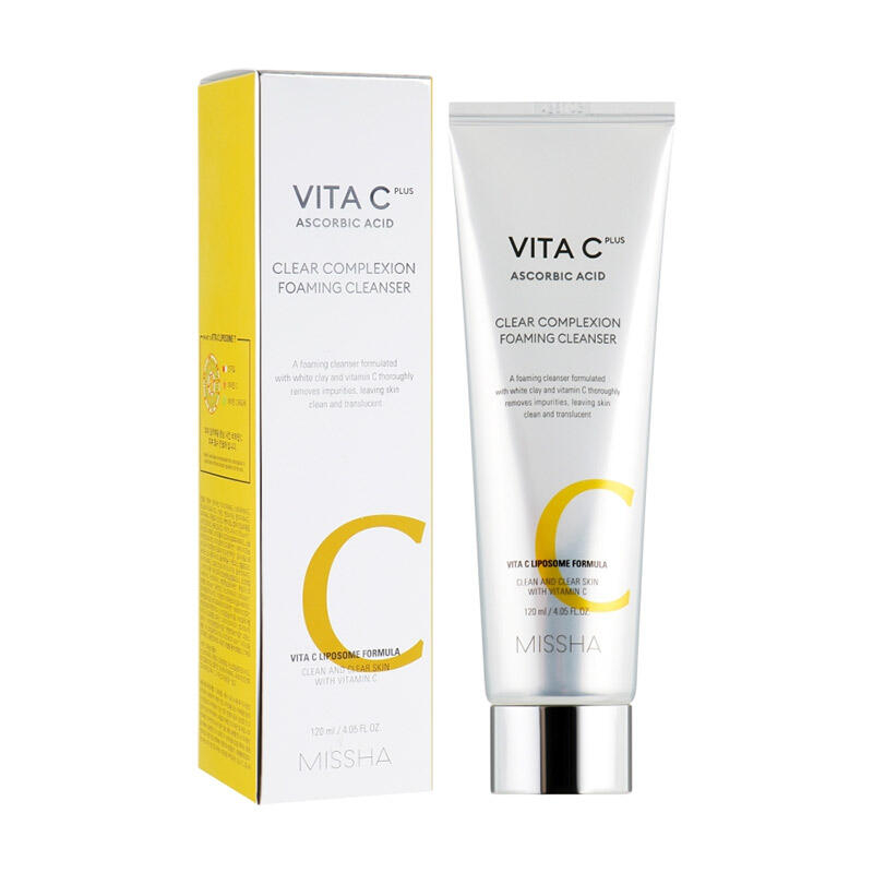 Пенка для умывания с витамином С Missha/Миша Vita C Plus Clear Complexion Foaming Cleanser (120мл)