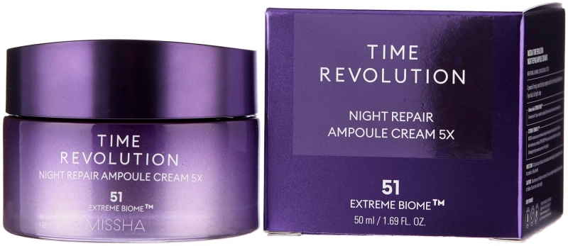 MISSHA/Миша Time Revolution Night Repair Антивозрастной крем для лифтинга и сияния лица, 50 мл