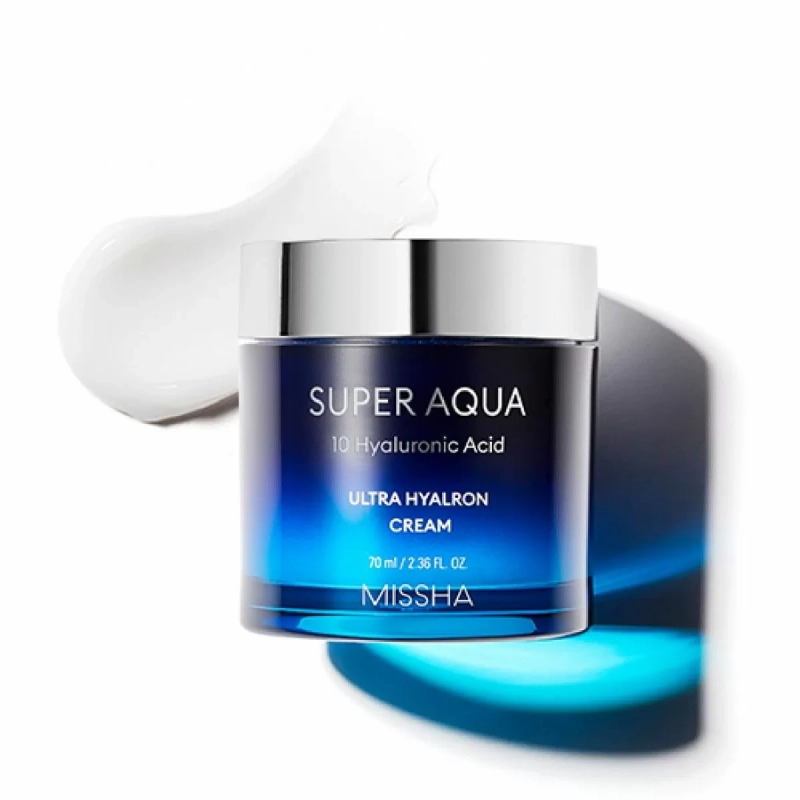 Интенсивно увлажняющий крем для лица Missha/Миша Super Aqua Ultra Hyalron Cream (70мл)