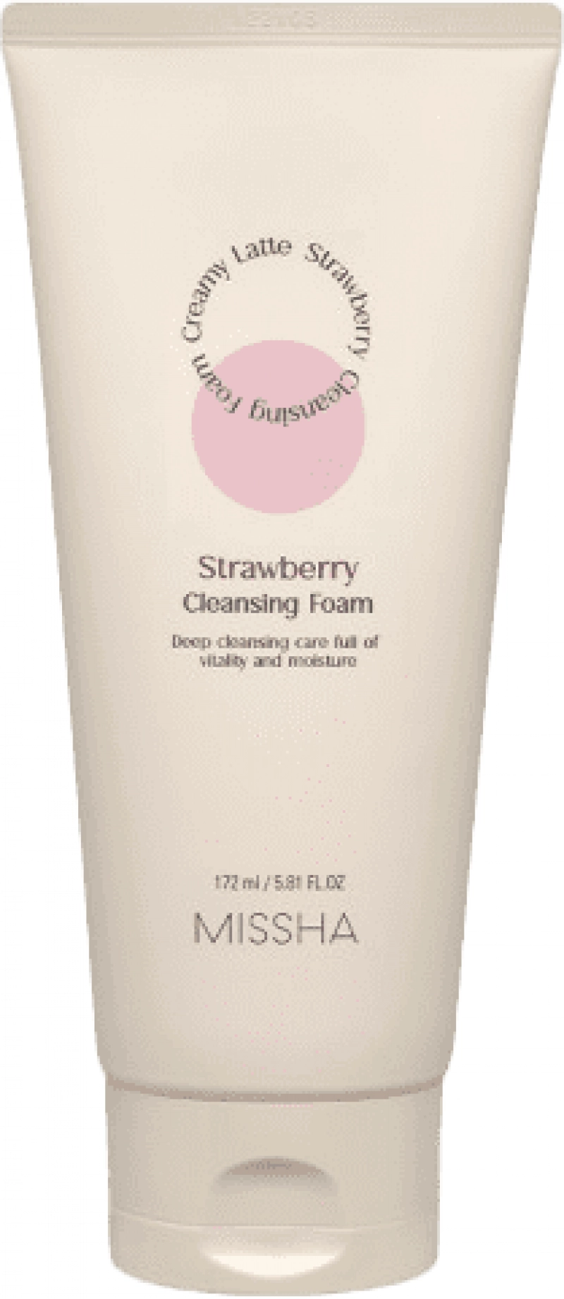 Пенка для умывания Missha/Миша Creamy Latte Cleansing Foam (Strawberry) (172мл)