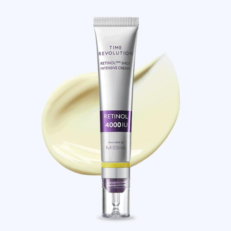 Концентрированный крем для лица MISSHA/Миша Time Revolution Retinol 4000 Shot Intensive Cream, 25мл